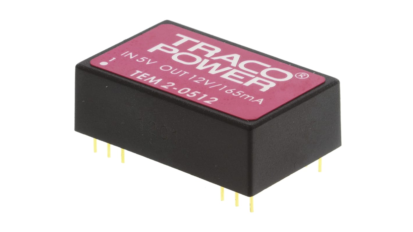 Convertitore c.c.-c.c. 2W, Vin 4,5 → 5,5 V c.c., Vout 12V cc, 1kV cc