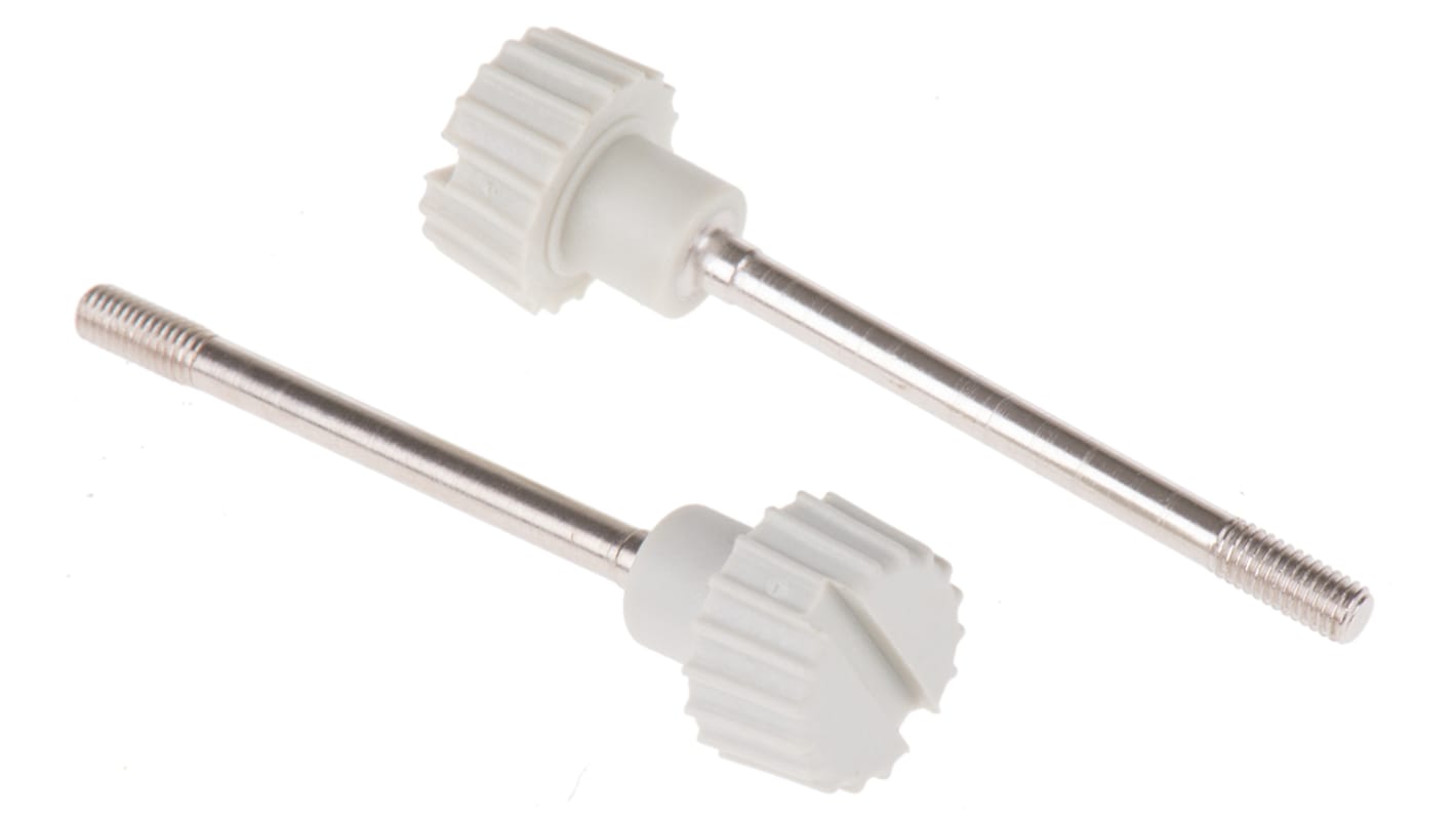 Hirschmann White Central Screw for use with GDM/GM series cable socket