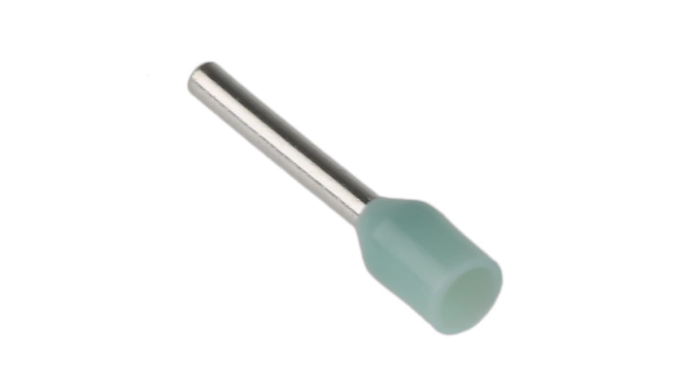 Boccola a crimpare RS PRO, Isolato, Turchese, lunghezza pin 8mm, filo max 34mm², 22AWG