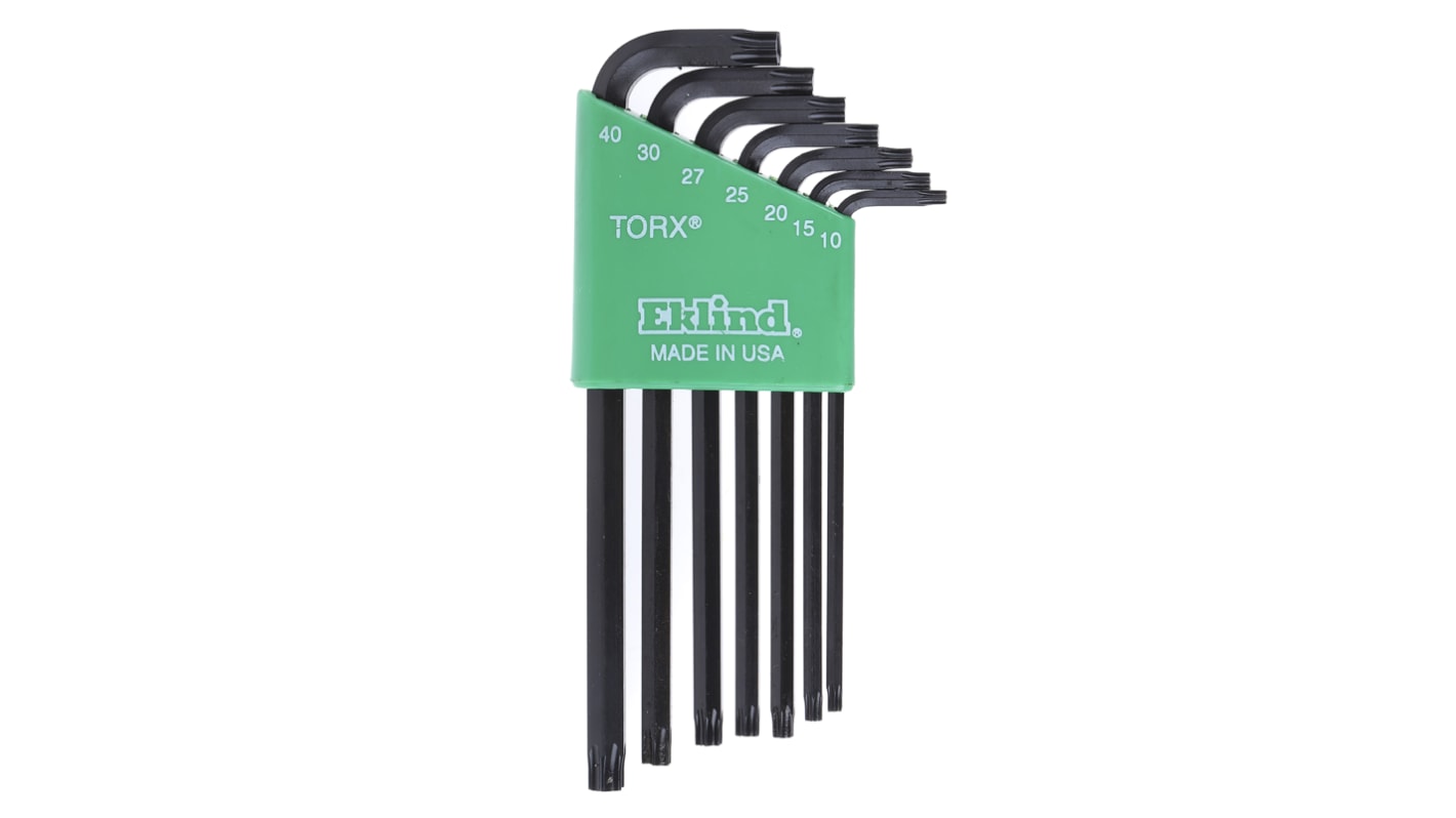 RS PRO 7-Piece Torx Key Set, L Shape, Long Arm