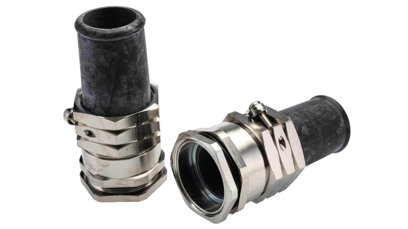 Lapp SKINDICHT Series Metallic Nickel Plated Brass Cable Gland, PG36 Thread, 30mm min., 33mm max., IP65