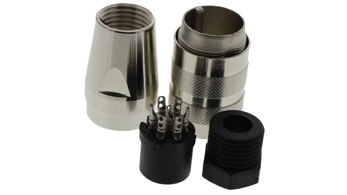 Amphenol Industrial, C 091 D 7 Pole M16 Din Socket, 5A, 300 V ac/dc IP67, Screw On, Female, Cable Mount