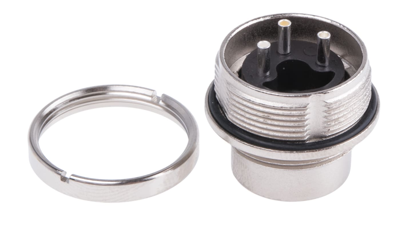 Amphenol C 091 D Series, 3 Pole Din Plug Plug, 5A, 300 V ac/dc IP67