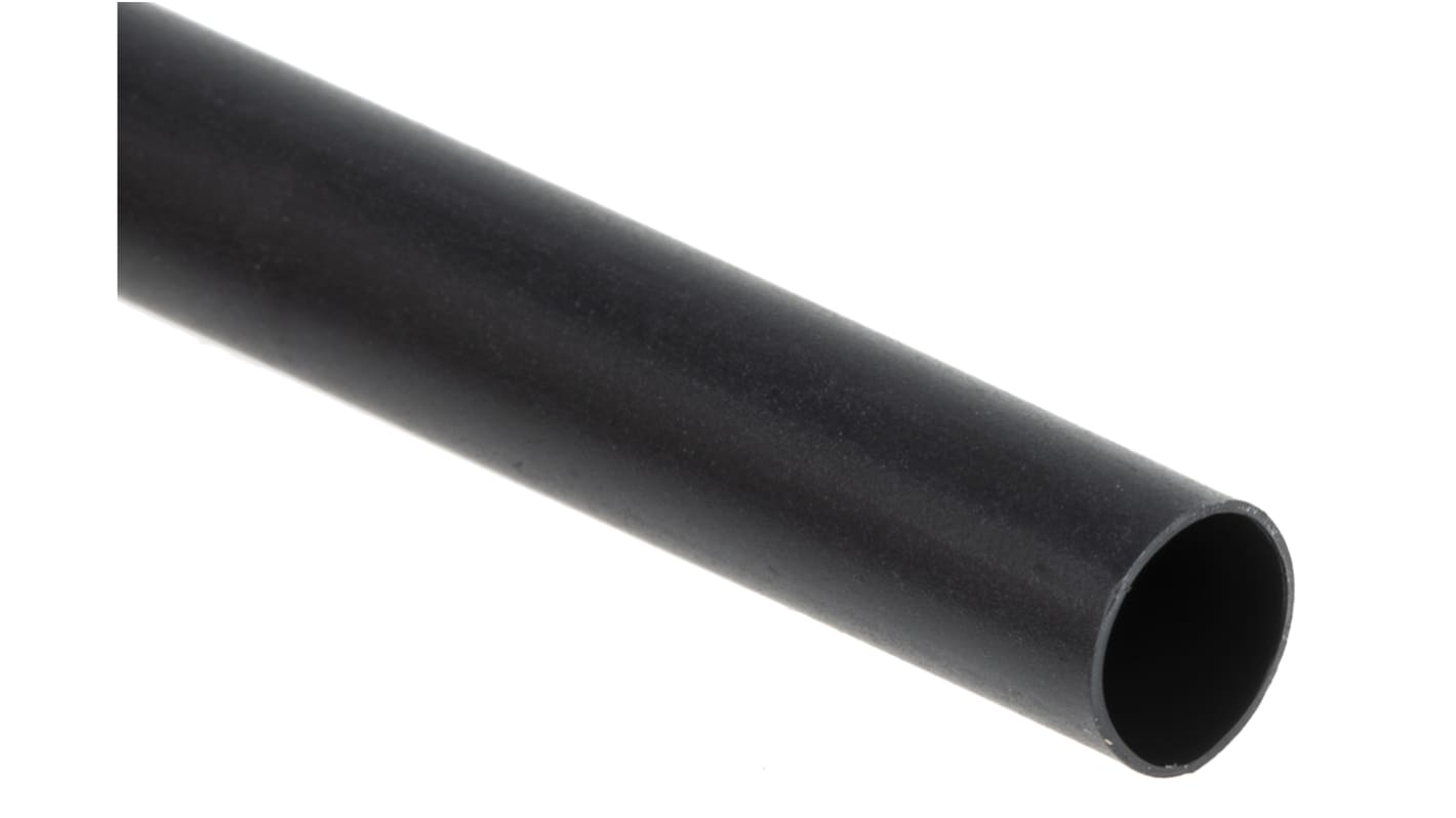 Guaina termorestringente TE Connectivity Ø 6mm, col. Nero, restringimento 3:1, L. 1.2m, adesiva