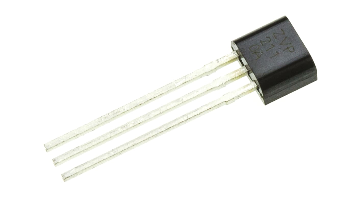 DiodesZetex Pチャンネル MOSFET100 V 230 mA スルーホール パッケージE-Line 3 ピン