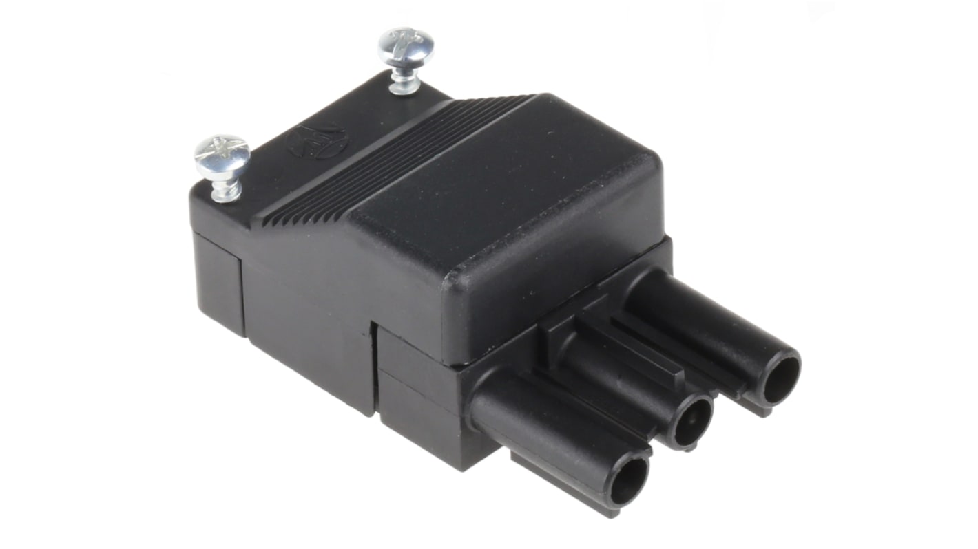 Conector de iluminación Macho ST18, 3 Polos, Montaje de Cable, 250 V, 16A, IP20