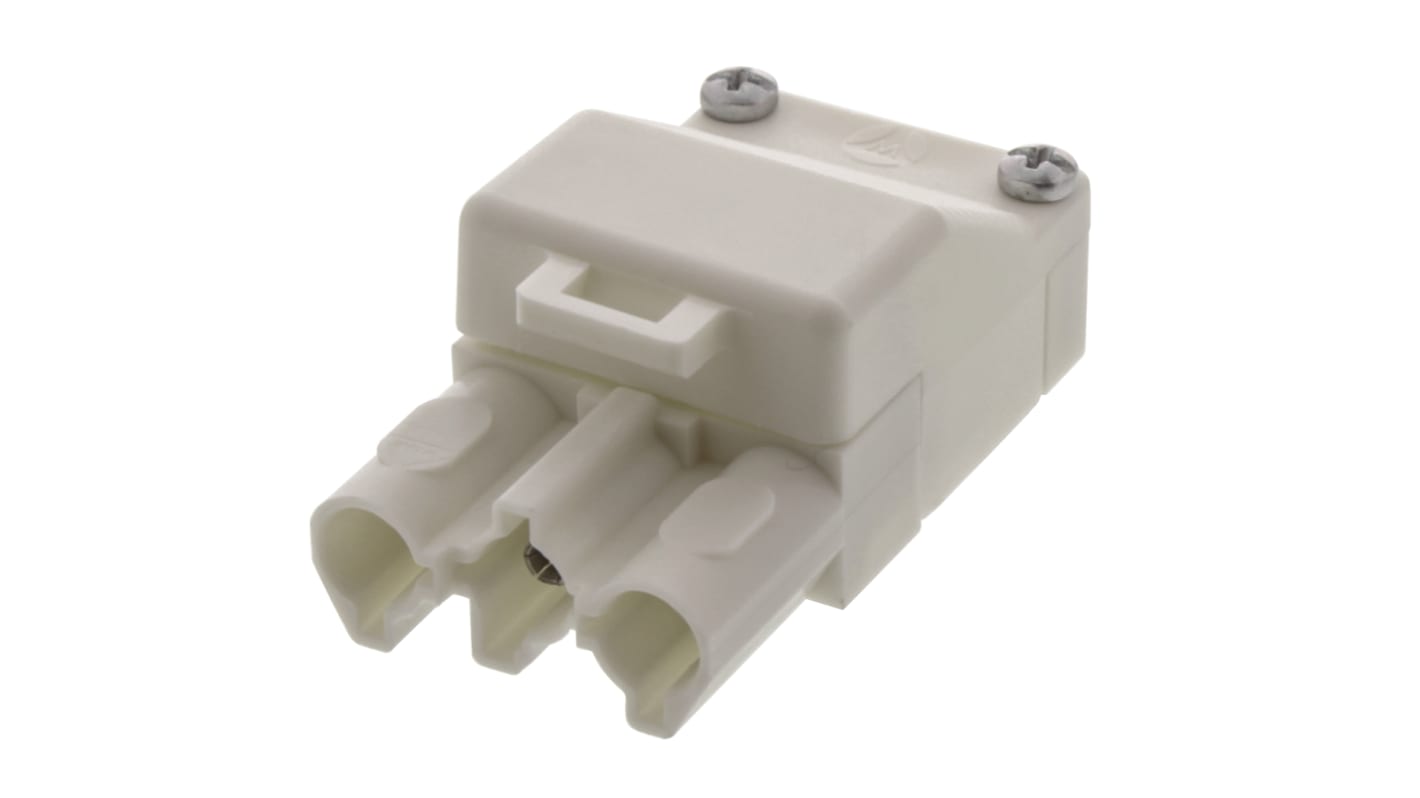 Wieland ST18 Series Connector, 3-Pole, Female, Cable Mount, 16A, IP20