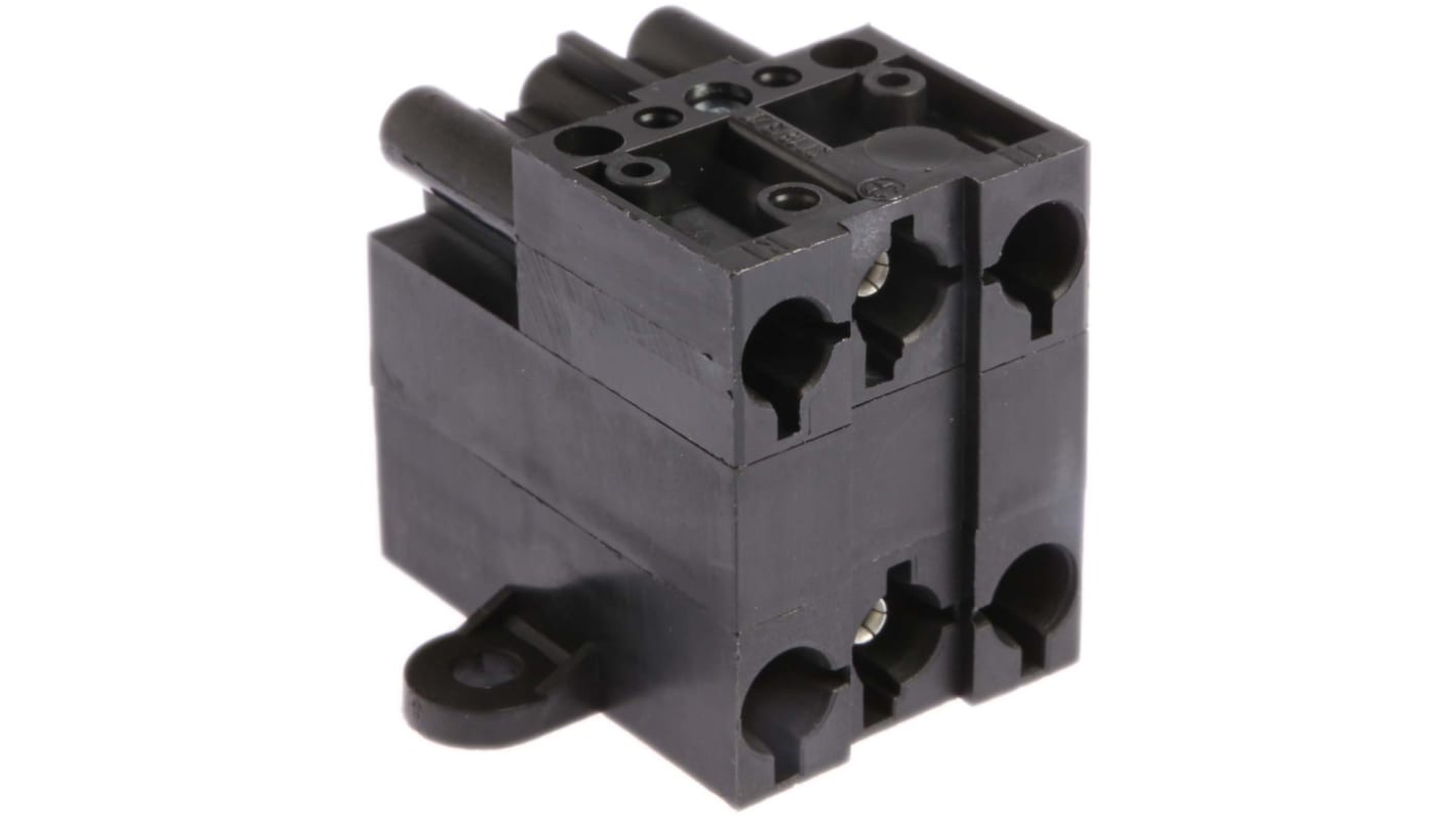 Wieland ST18 Series Distribution Block, 3-Pole, Male to Female, 3-Way, 16A, IP20