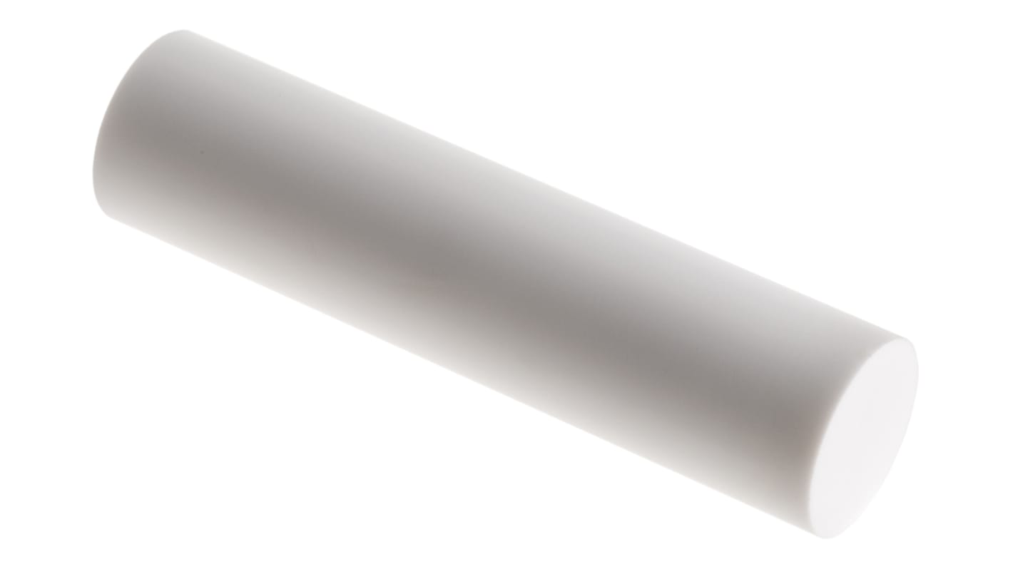 Machinable Glass Ceramic Rod, 100mm L, 25mm Diameter