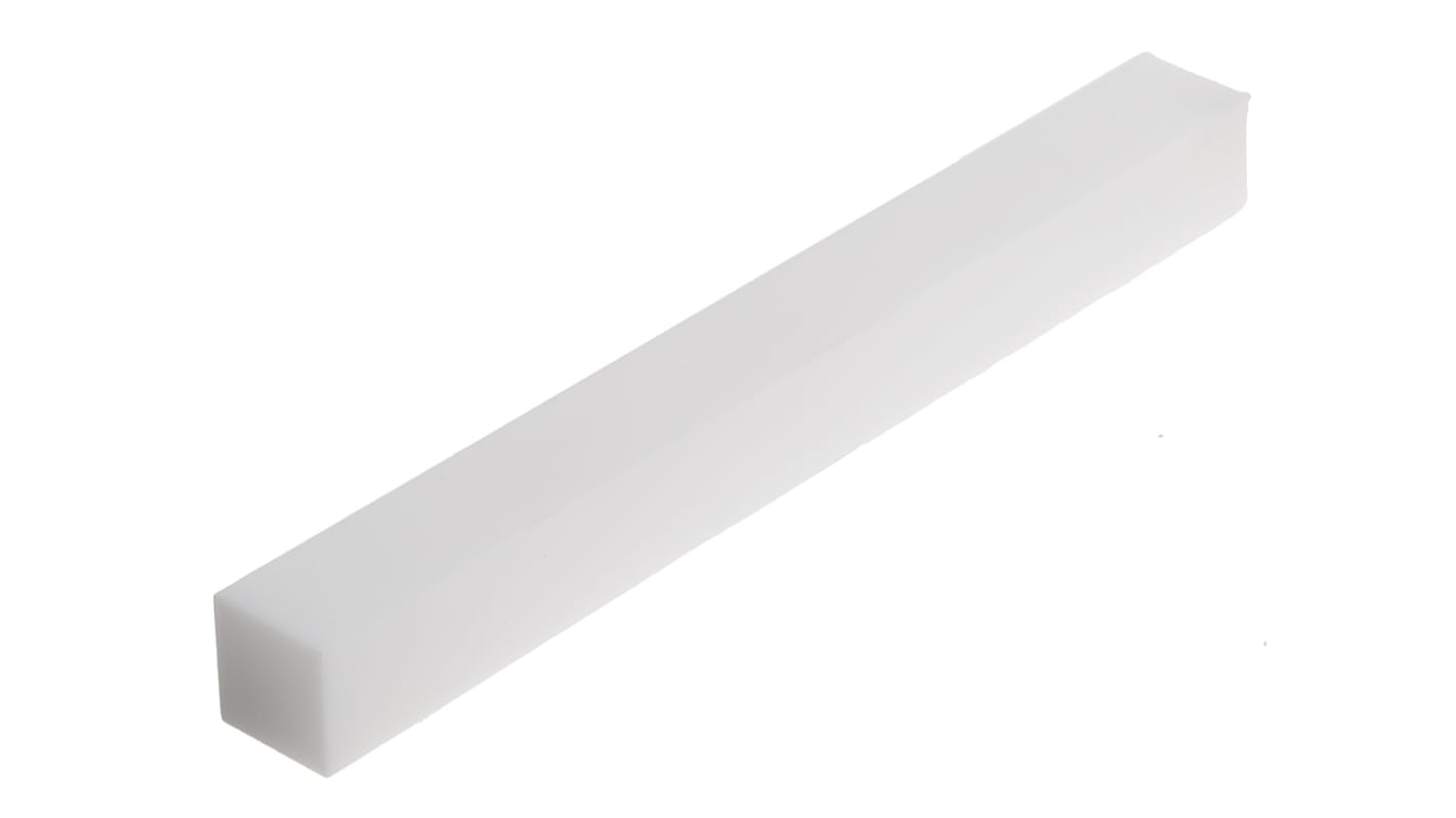 Machinable Glass Ceramic Square Bar, 100mm L, 10mm W, 10mm H