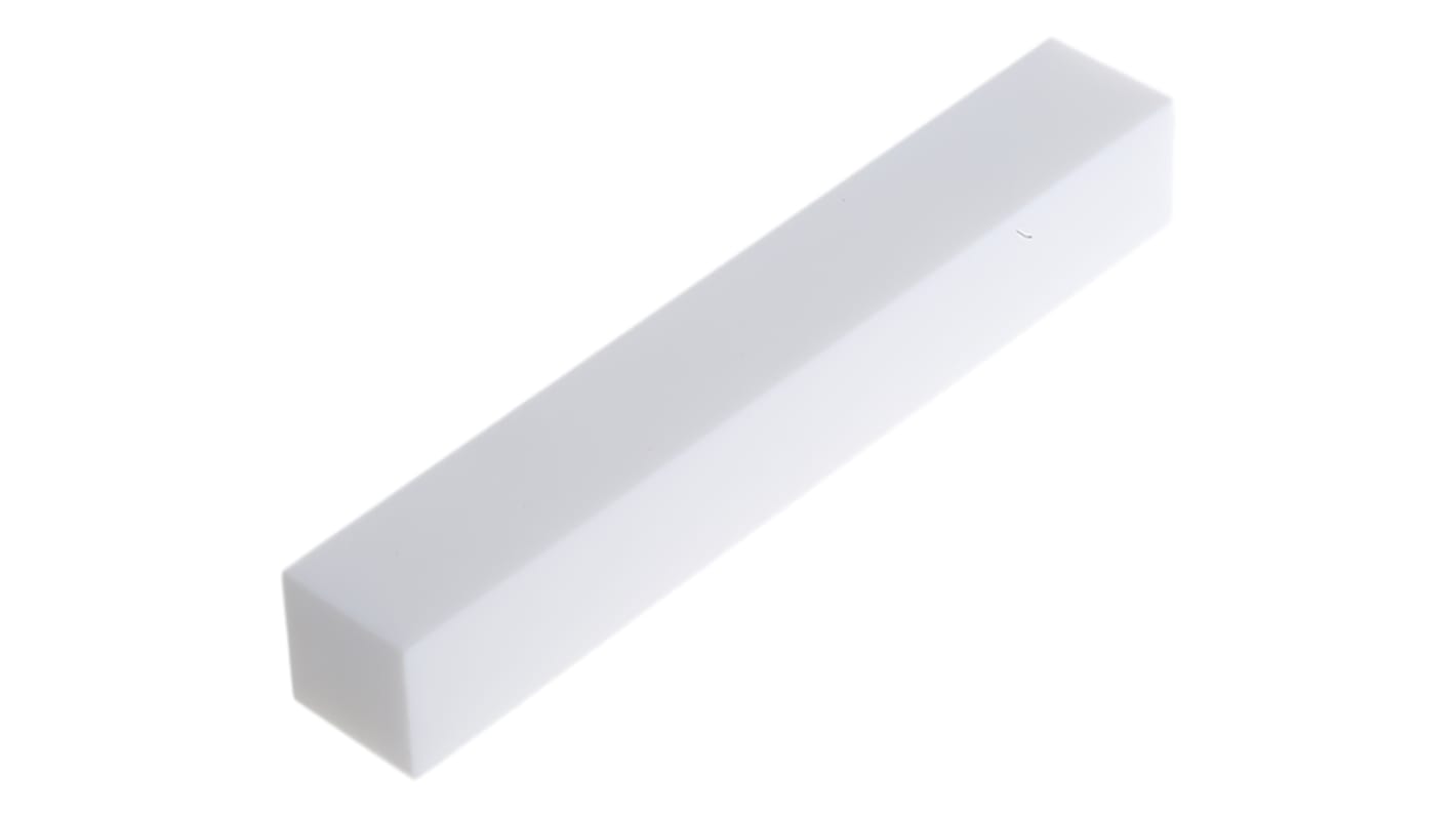 Machinable Glass Ceramic Square Bar, 100mm L, 15mm W, 15mm H