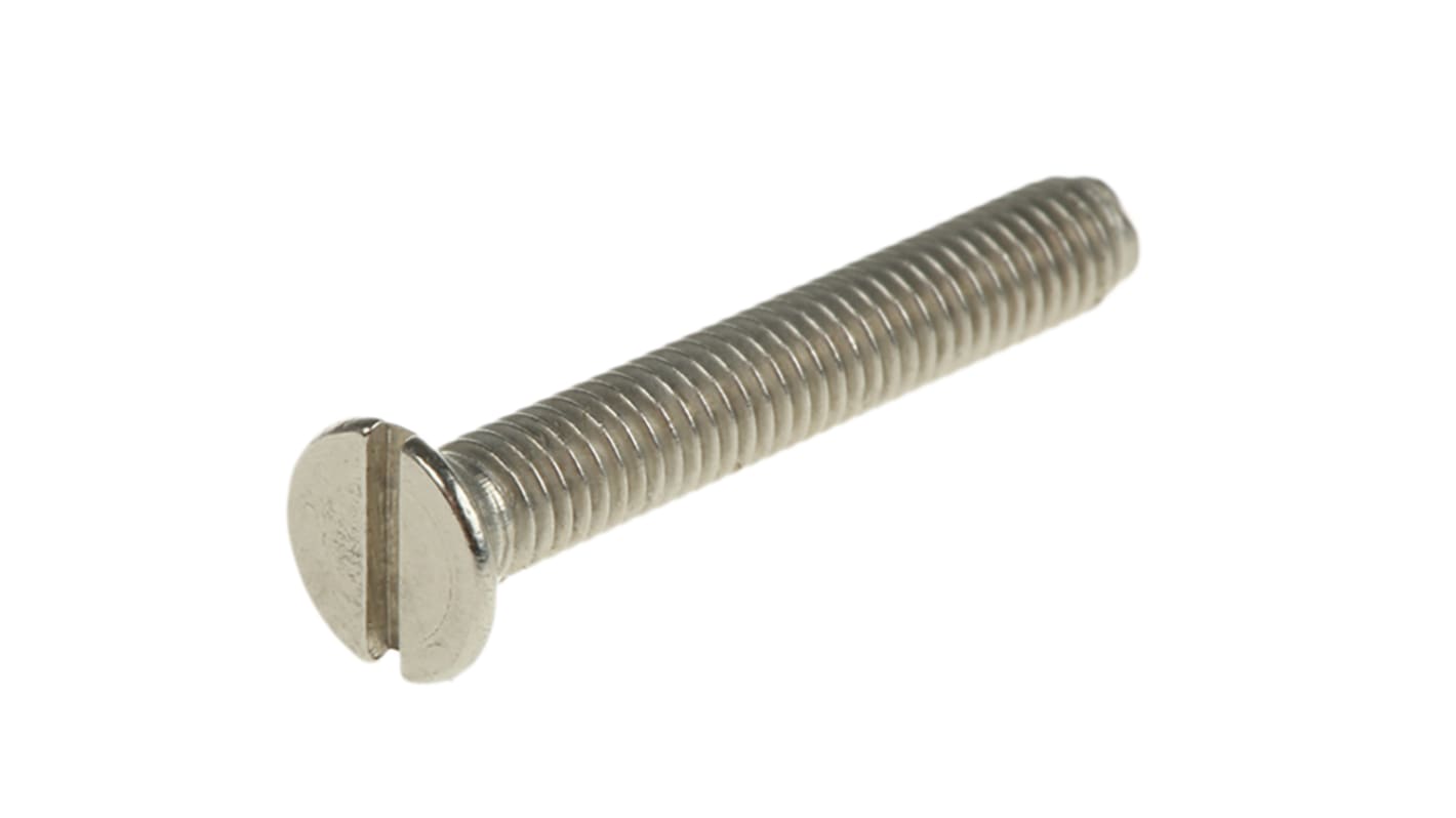 Śruby maszynowe M3 łeb z łbem stożkowym Stal nierdzewna długość 20.0mm skok 0.50mm