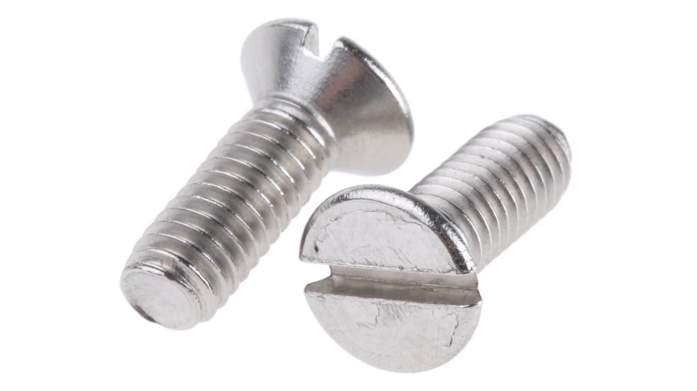 Śruby maszynowe M4 łeb z łbem stożkowym Stal nierdzewna długość 12.0mm skok 0.70mm