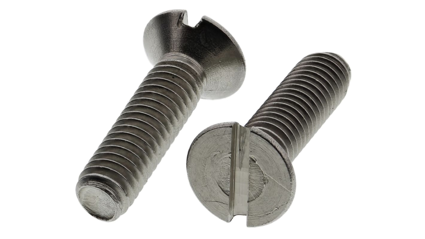 Śruby maszynowe M4 łeb z łbem stożkowym Stal nierdzewna długość 16.0mm skok 0.70mm