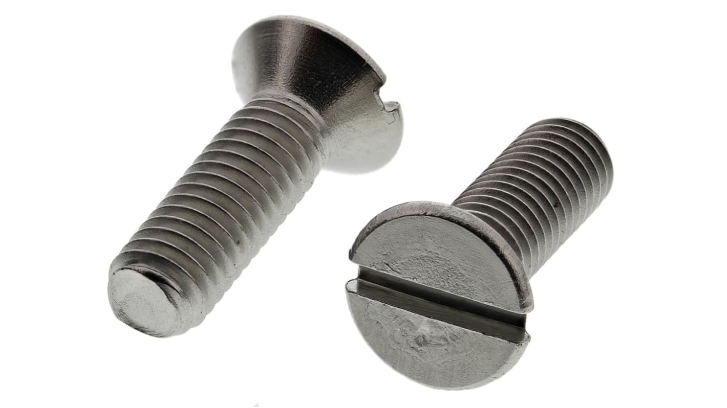 Śruby maszynowe M5 łeb z łbem stożkowym Stal nierdzewna długość 16.0mm skok 0.80mm