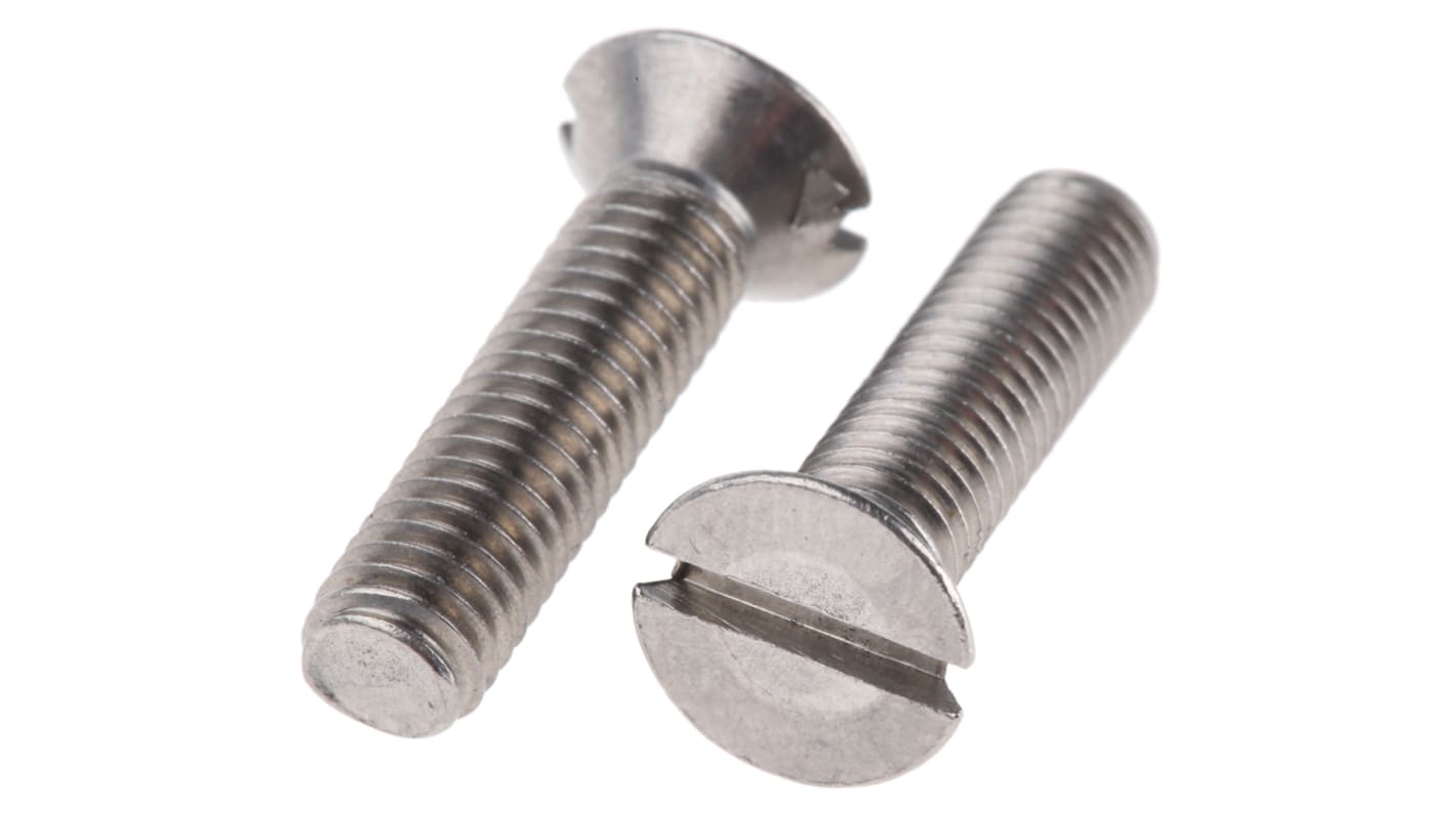 Śruby maszynowe M5 łeb z łbem stożkowym Stal nierdzewna długość 20.0mm skok 0.80mm