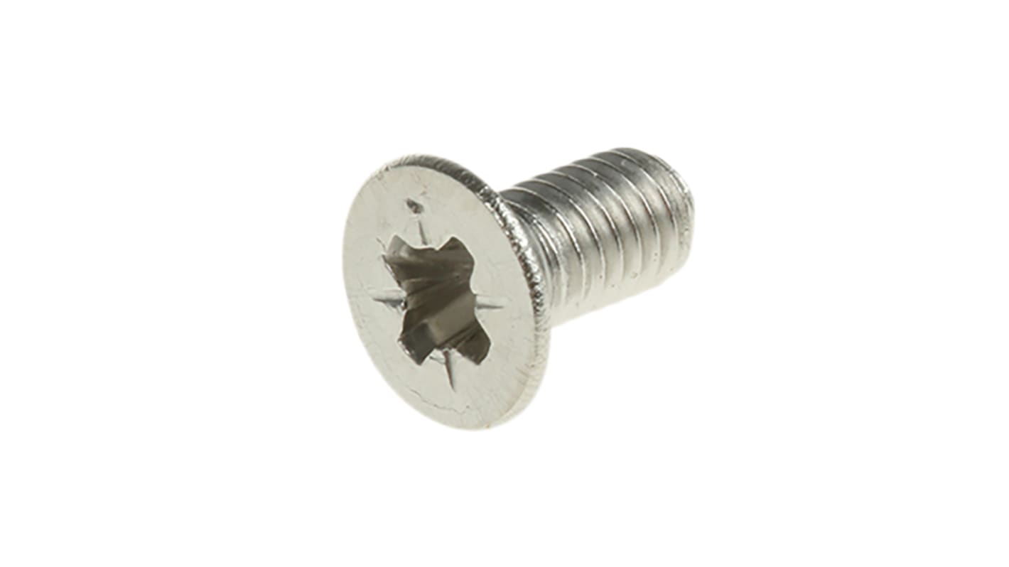 Śruby maszynowe M3 łeb z łbem stożkowym Stal nierdzewna długość 6mm skok 0.5mm