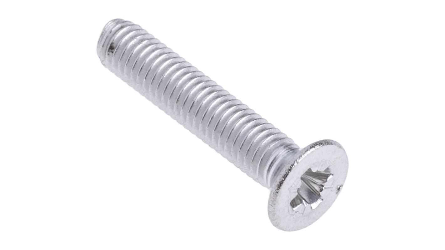 Śruby maszynowe M3 łeb z łbem stożkowym Stal nierdzewna długość 16.0mm skok 0.50mm