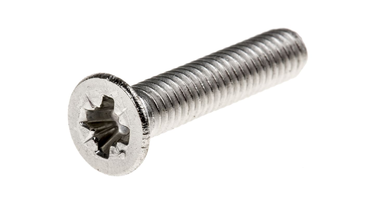 Śruby maszynowe M4 łeb z łbem stożkowym Stal nierdzewna długość 20.0mm skok 0.70mm