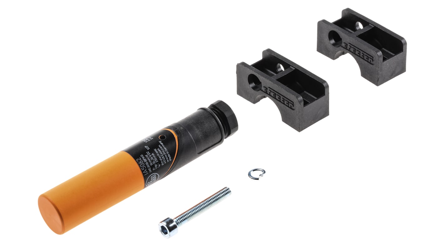 ifm electronic Inductive Barrel Proximity Sensor, M16, 10 mm Detection, PNP NO, 10 → 36 V dc