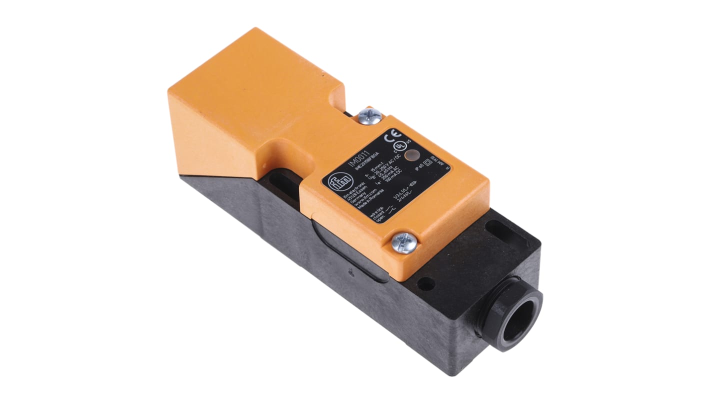 ifm electronic Inductive Block Proximity Sensor, 15 mm Detection, 2-Wire NO/NC, 20 → 250 V ac/dc