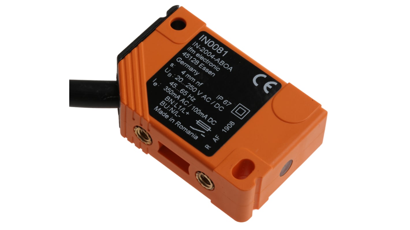 Rs-Online Sensore di prossimità a parallelepipedo ifm electronic rilevamento 4 mm 20 → 250 V ca/cc