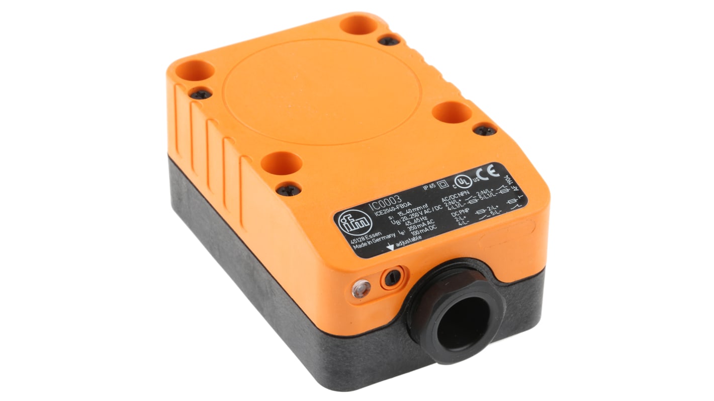 Rs-Online Sensore di prossimità a parallelepipedo ifm electronic rilevamento 40 mm 20→ 250 V c.a./c.c