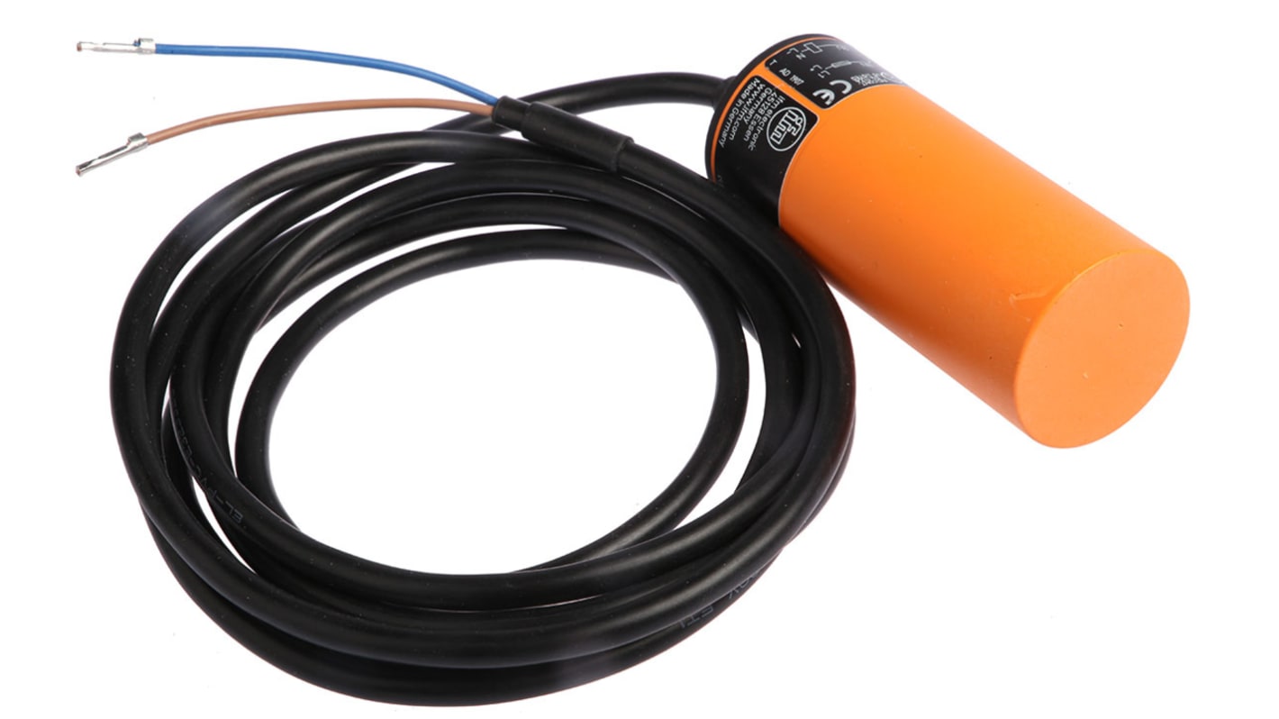 ifm electronic Capacitive Barrel Proximity Sensor, 20 mm Detection, 2-Wire NO, 20 → 250 V ac/dc