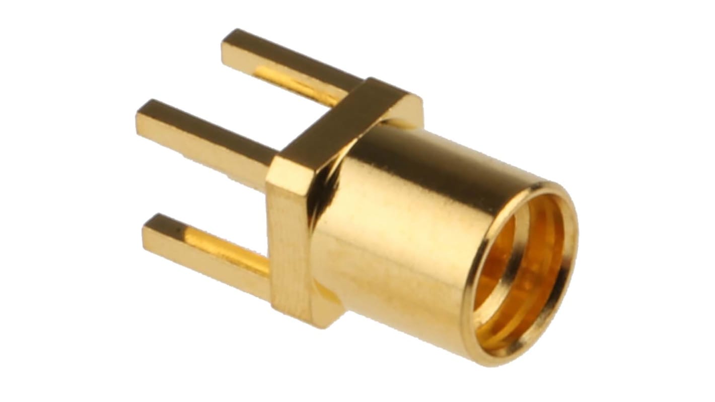 Samtec MMCX Series, jack Through Hole MMCX Connector, 50Ω, Solder Termination, Straight Body