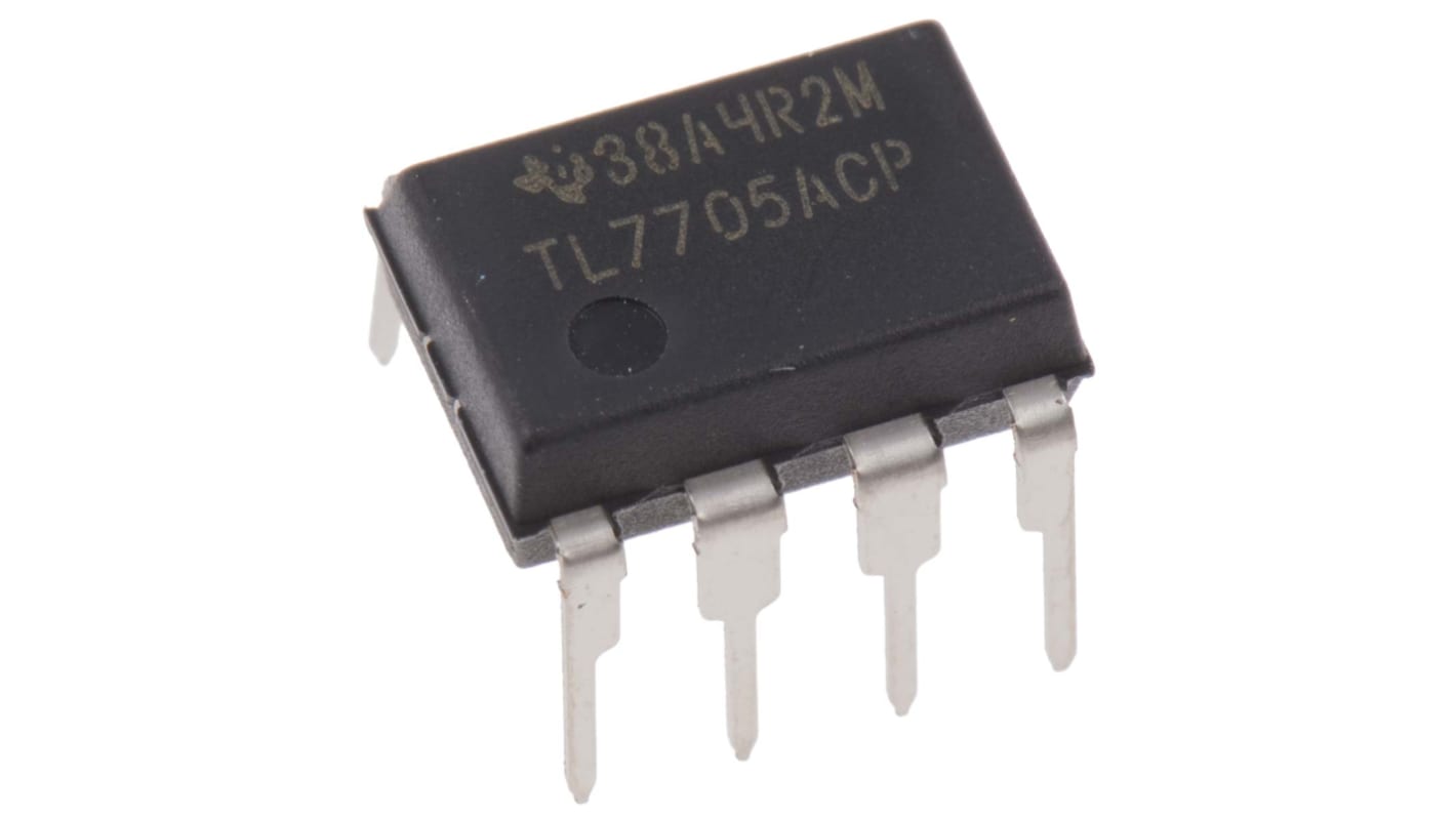 Texas Instruments Voltage Supervisor 4.6V max. 8-Pin PDIP, TL7705ACP