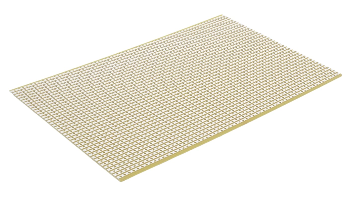 CIF Single Sided Matrix Board FR2 1mm Holes, 2.54 x 2.54mm Pitch, 220 x 100 x 1.6mm