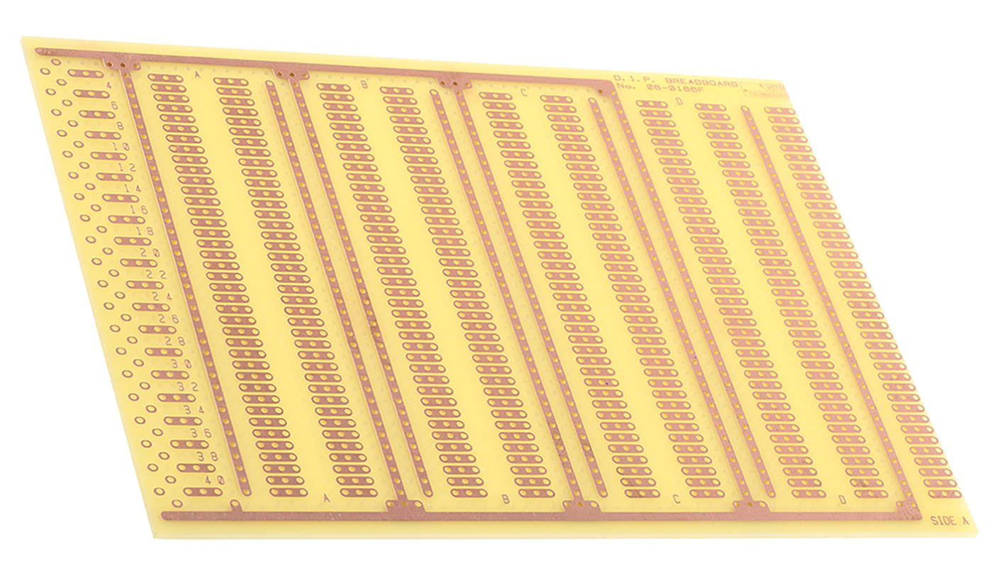 RS PRO 面包板, 原型板, 114.3 x 156.21 x 1.6mm