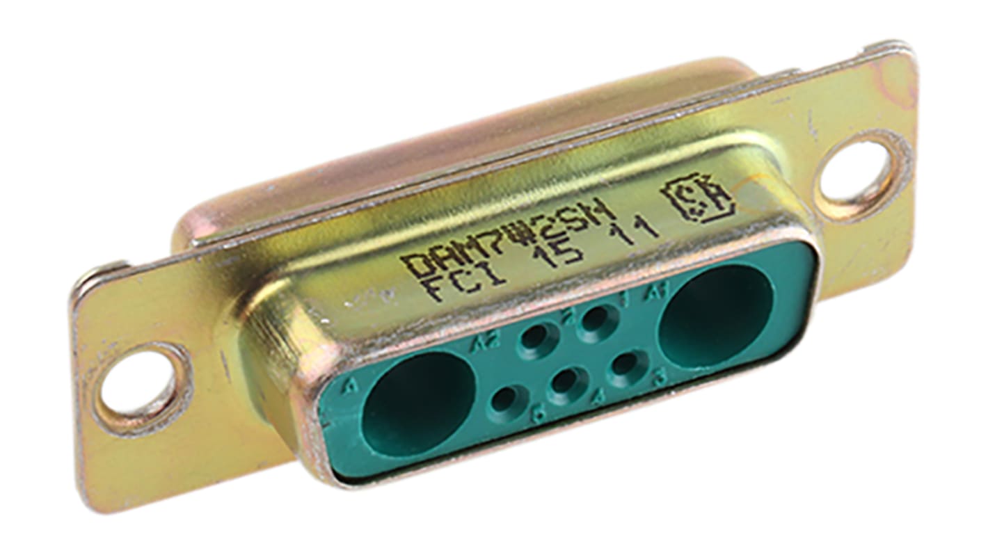 Amphenol Communications Solutions DMW 7 Way Panel Mount D-sub Connector Socket