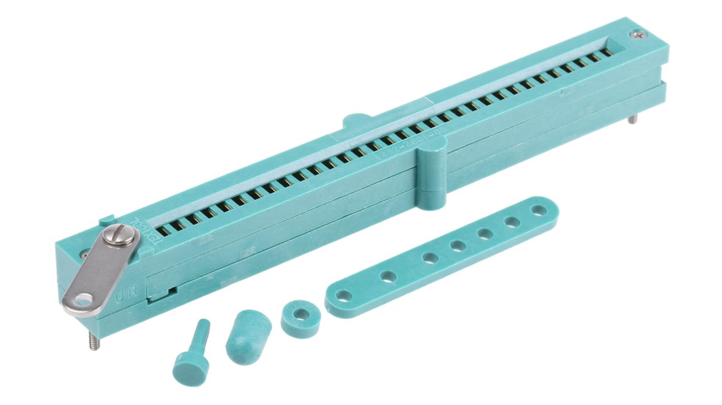 32 Way 3M Straight Through Hole 2.54mm SIL Socket, Solder, 1A