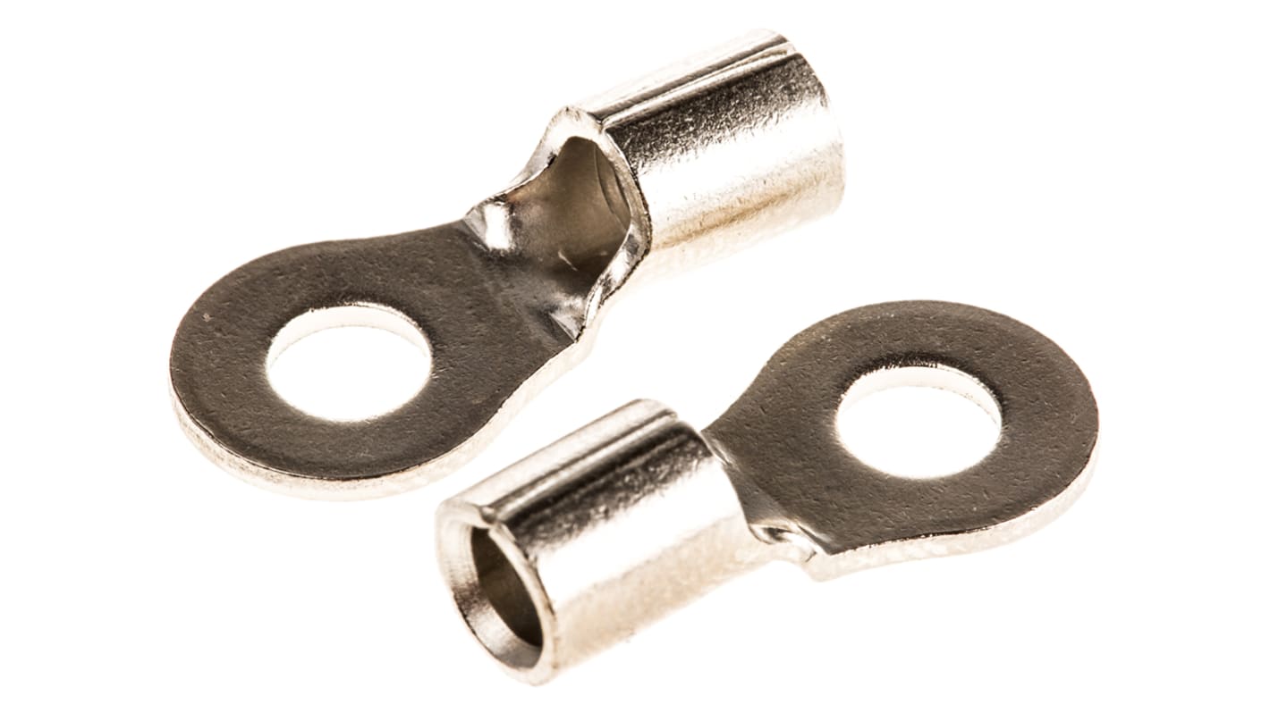 TE Connectivity, STRATO-THERM Uninsulated Ring Terminal, M4 Stud Size, 2.6mm² to 6.6mm² Wire Size