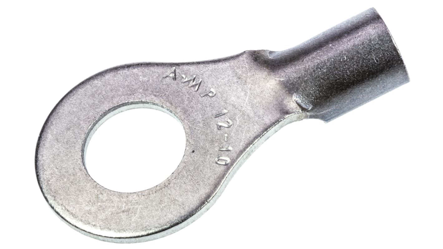 TE Connectivity, STRATO-THERM Uninsulated Ring Terminal, M6 Stud Size, 2.6mm² to 6.6mm² Wire Size