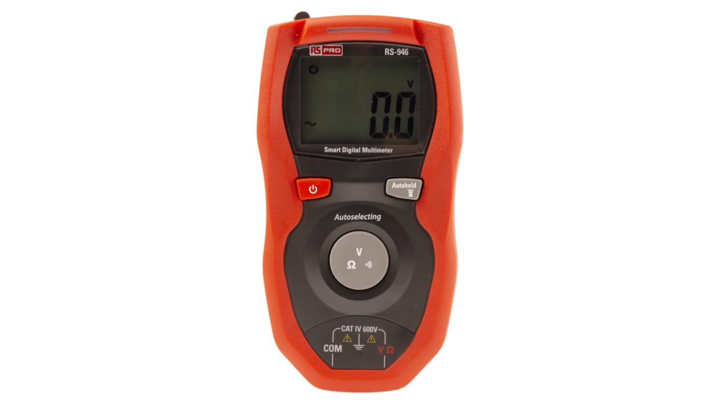 RS PRO rs-946 真有效值手持式万用表, 最大600V 交流, 最大600V 直流, 最大4kΩ