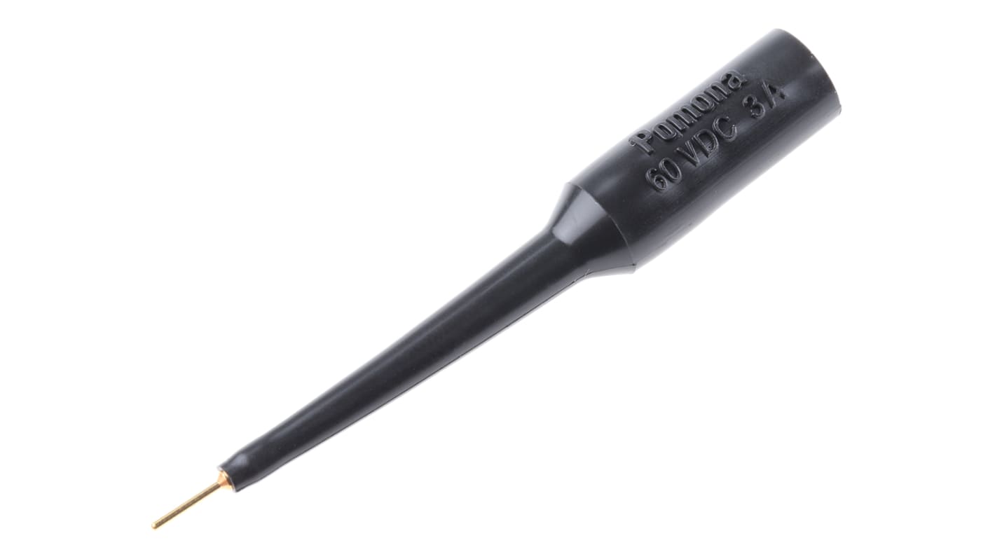 Fluke Black, Male Test Connector Adapter With Brass contacts and Gold Plated