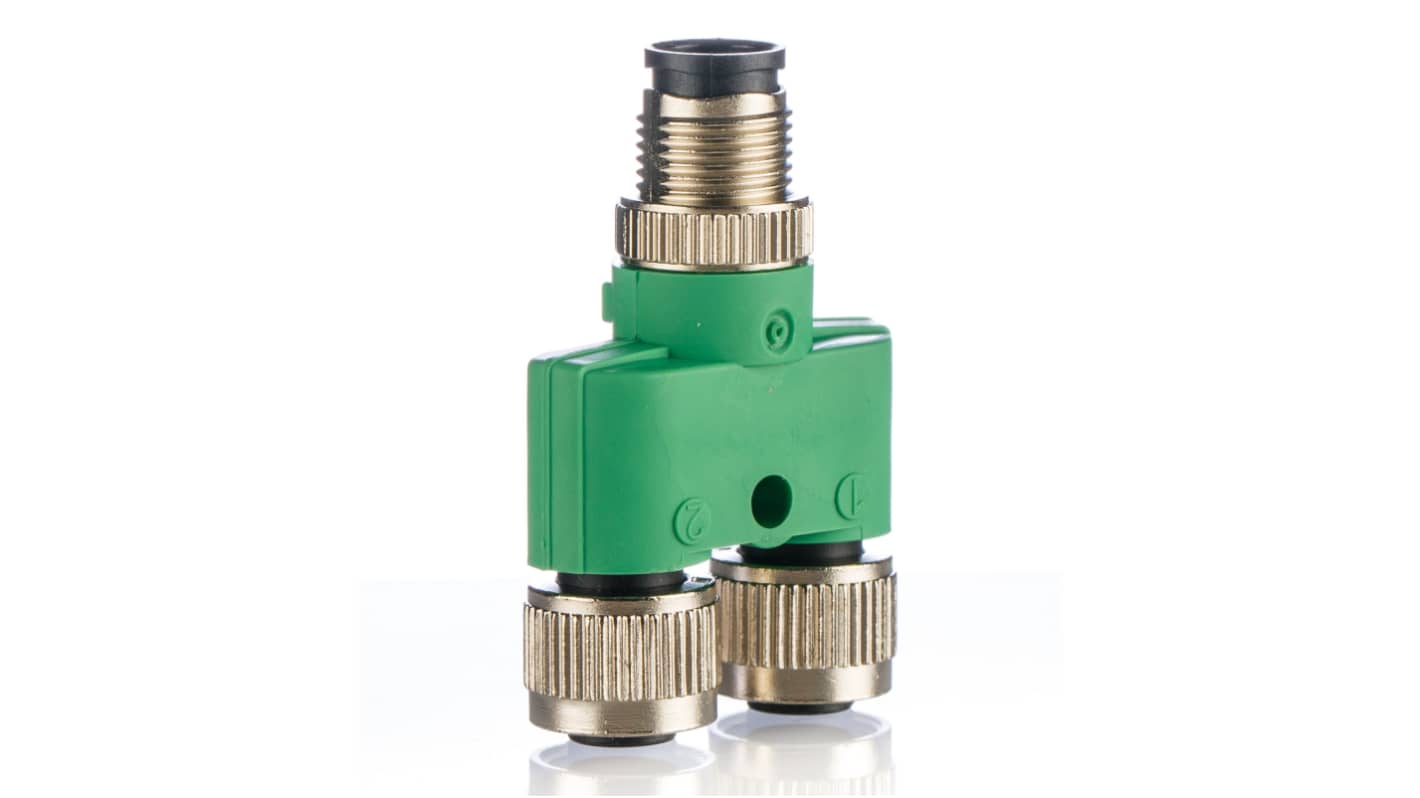 Phoenix Contact 5 Pole M12 Plug to 5 Pole M12 Socket Adapter
