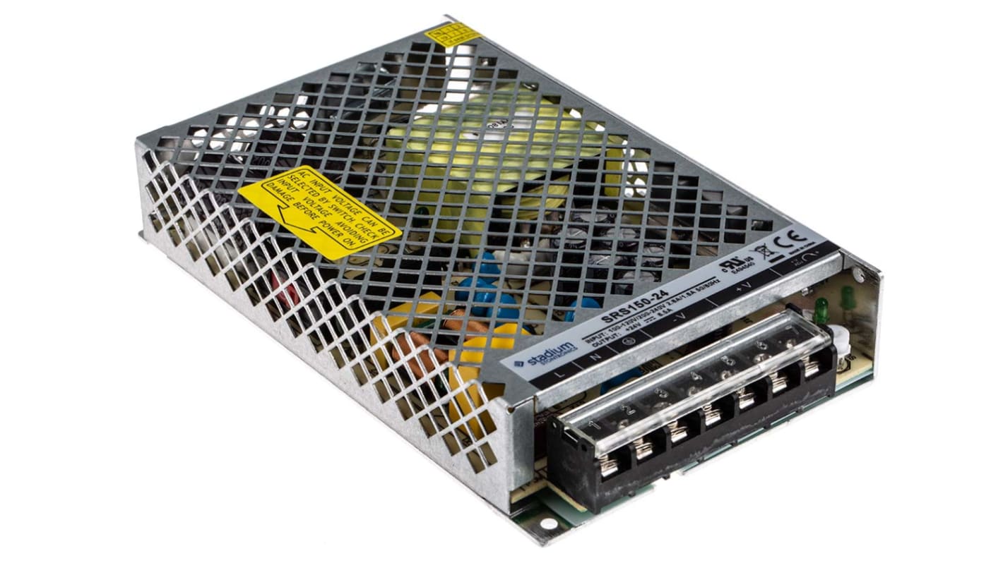 RS PRO 156W Switch-mode strømforsyninger 1 udgang, 24V dc, 6.5A