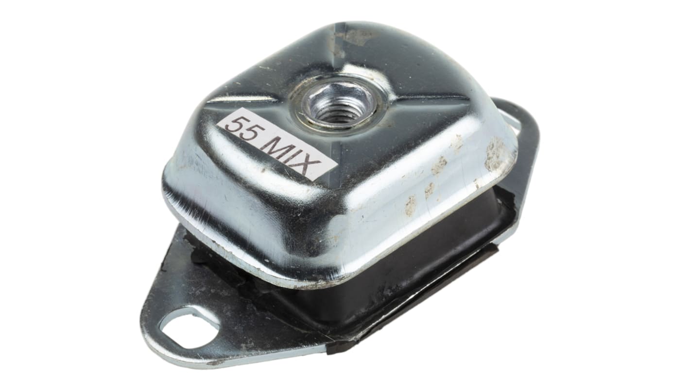 RS PRO M12 Anti Vibration Mount with 65kg Compression Load