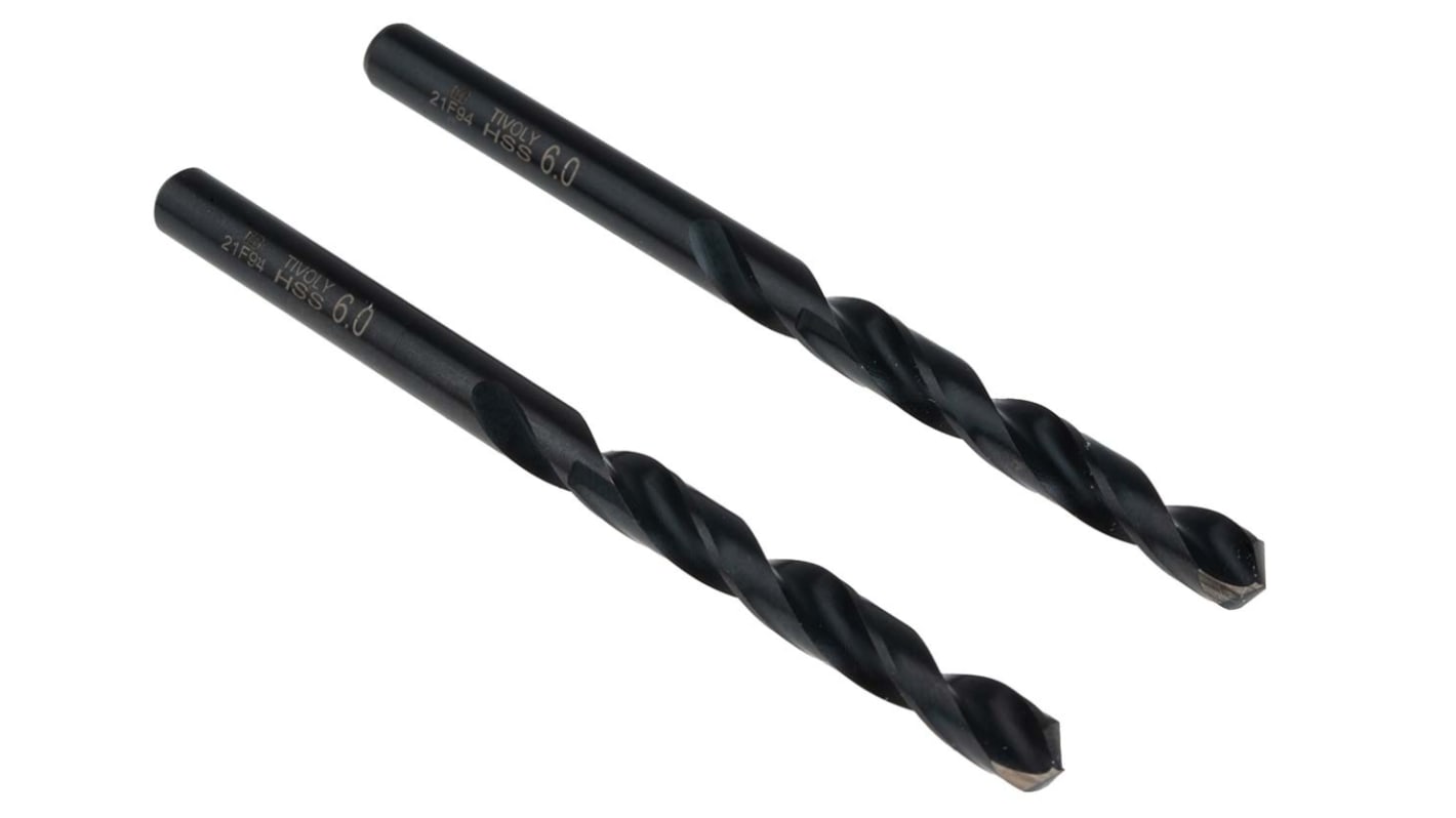 Tivoly HSS Twist Drill Bit, 6mm Diameter