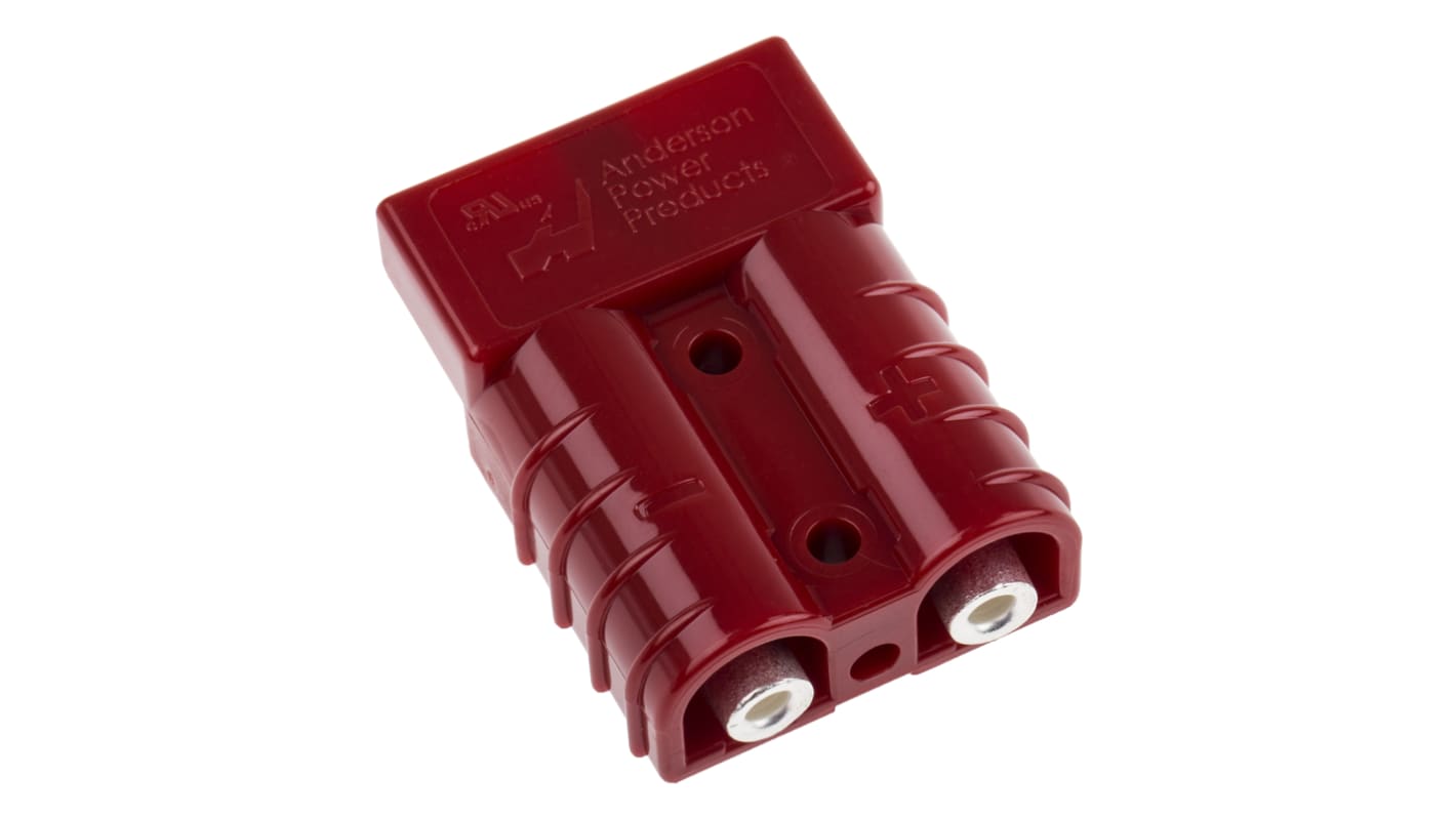 Anderson Power Products, SB50 Series Male Battery Connector, Cable Mount, 50.0A, 600 V