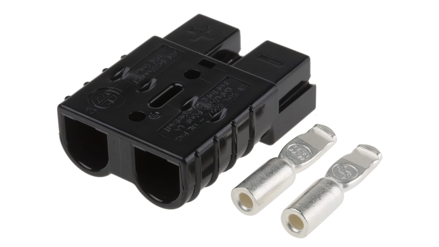 Anderson Power Products, SB50 Series Male 2 Way Battery Connector, 50.0A, 600 V