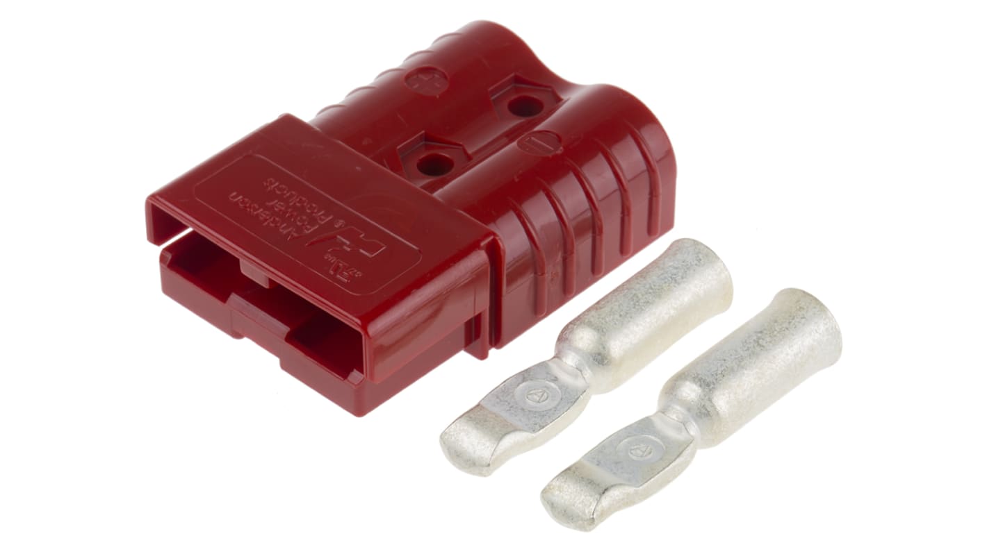 Anderson Power Products, SB120 Series Male 2 Way Battery Connector, 120A, 600 V