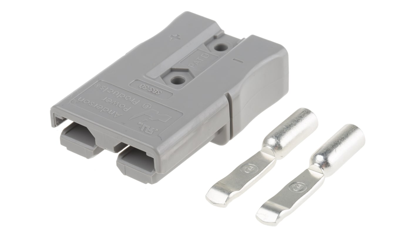 Anderson Power Products, SBS Series Male 2 Way Battery Connector, 110A, 600 V