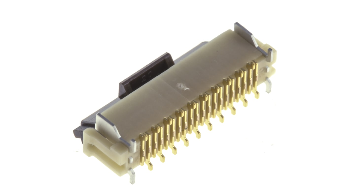 Hirose, DX Male 20 Pin Right Angle Through Hole SCSI Connector 1.27mm Pitch, Plug In, Quick Latch