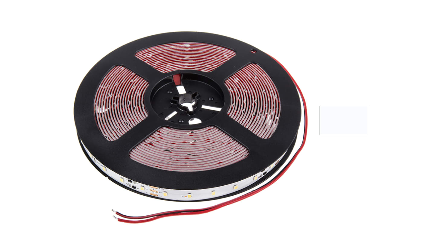 PowerLED 24V dc White LED Strip Light, 6000K Colour Temp, 10m Length