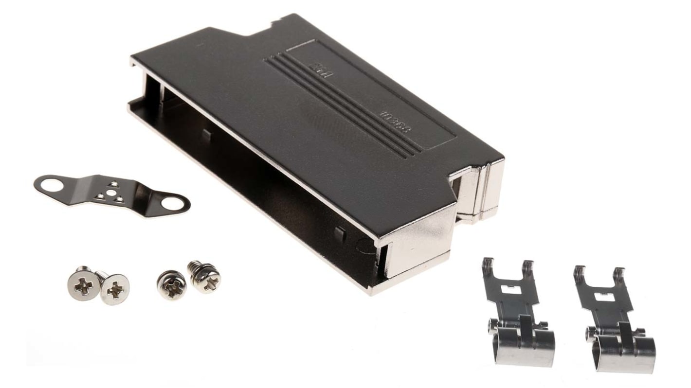 3M 103 Series Die Cast Aluminium D Sub Backshell, 68 Way, Strain Relief