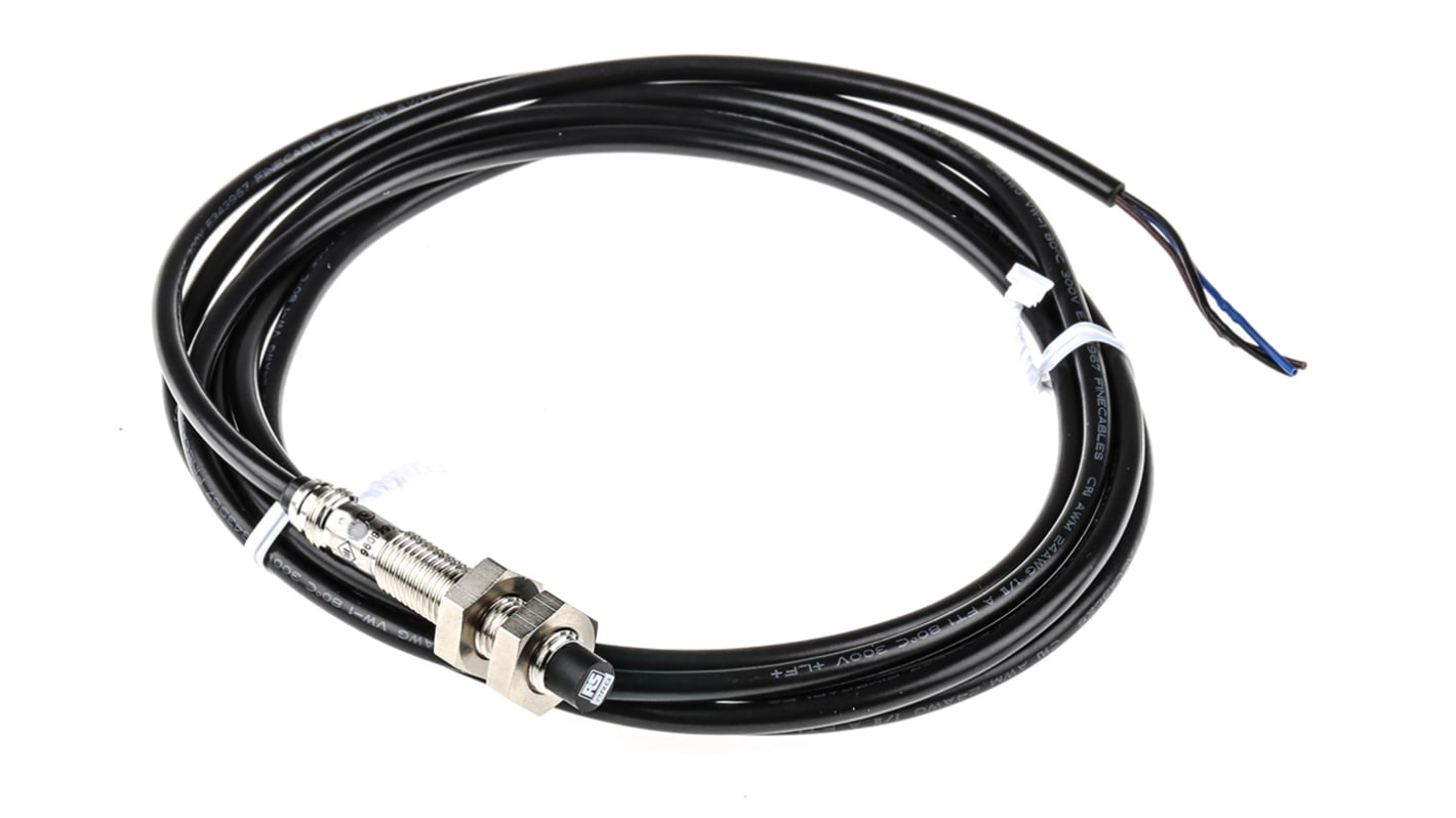 RS PRO M8 Näherungssensor Induktiv, Gewinderohr 2,5 mm PNP 10 → 30 V dc / 200 mA NO, IP67